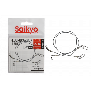 Поводок Saikyo FC Leader SF2514, 14кг/25см, 2шт