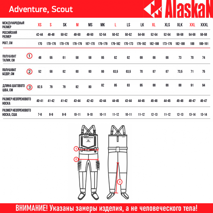 Вейдерсы Alaskan Scout хаки  XL