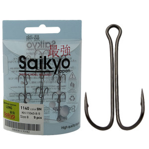 Крючки Saikyo двойн.Long Shank KH-11040 BN № 2 (9шт) Крючки Saikyo двойн.Long Shank KH-11040 BN № 2 (9шт)