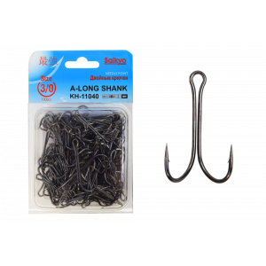Крючки Saikyo двойн.Long Shank KH-11040 BN №3/0 (100шт) Крючки Saikyo двойн.Long Shank KH-11040 BN №3/0 (100шт)